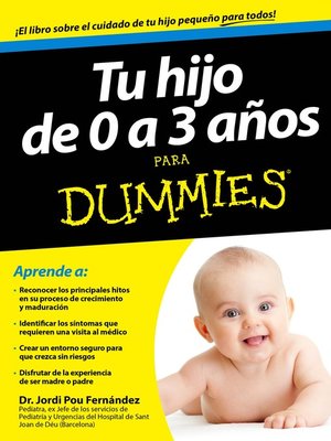 cover image of Tu hijo de 0 a 3 años para Dummies